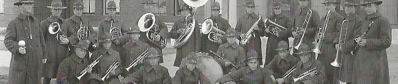 Members of the Student Army Training Corps Band in 1918.