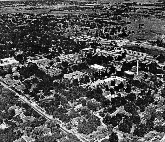 arial view pitt state